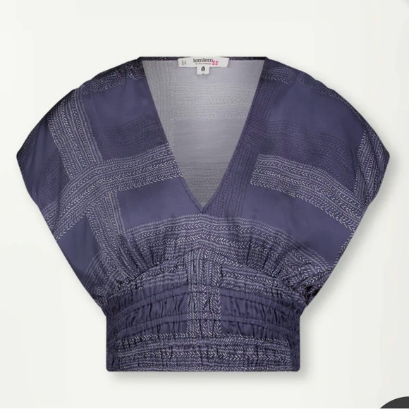 Lemlem silk set. Alia Plunge top & Desta pants. Worn 1x. Coordinating set. - Picture 5 of 7